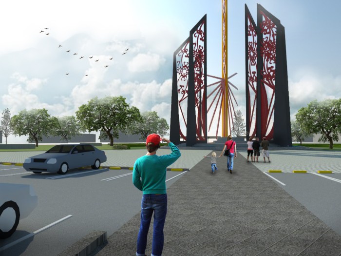 4 Mutiah's proposed design for Palangka Raya Monument, Central Kalimantan, Indonesia.jpg
